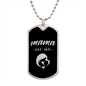 Mama, Est. 1971 v2 - Luxury Dog Tag Necklace