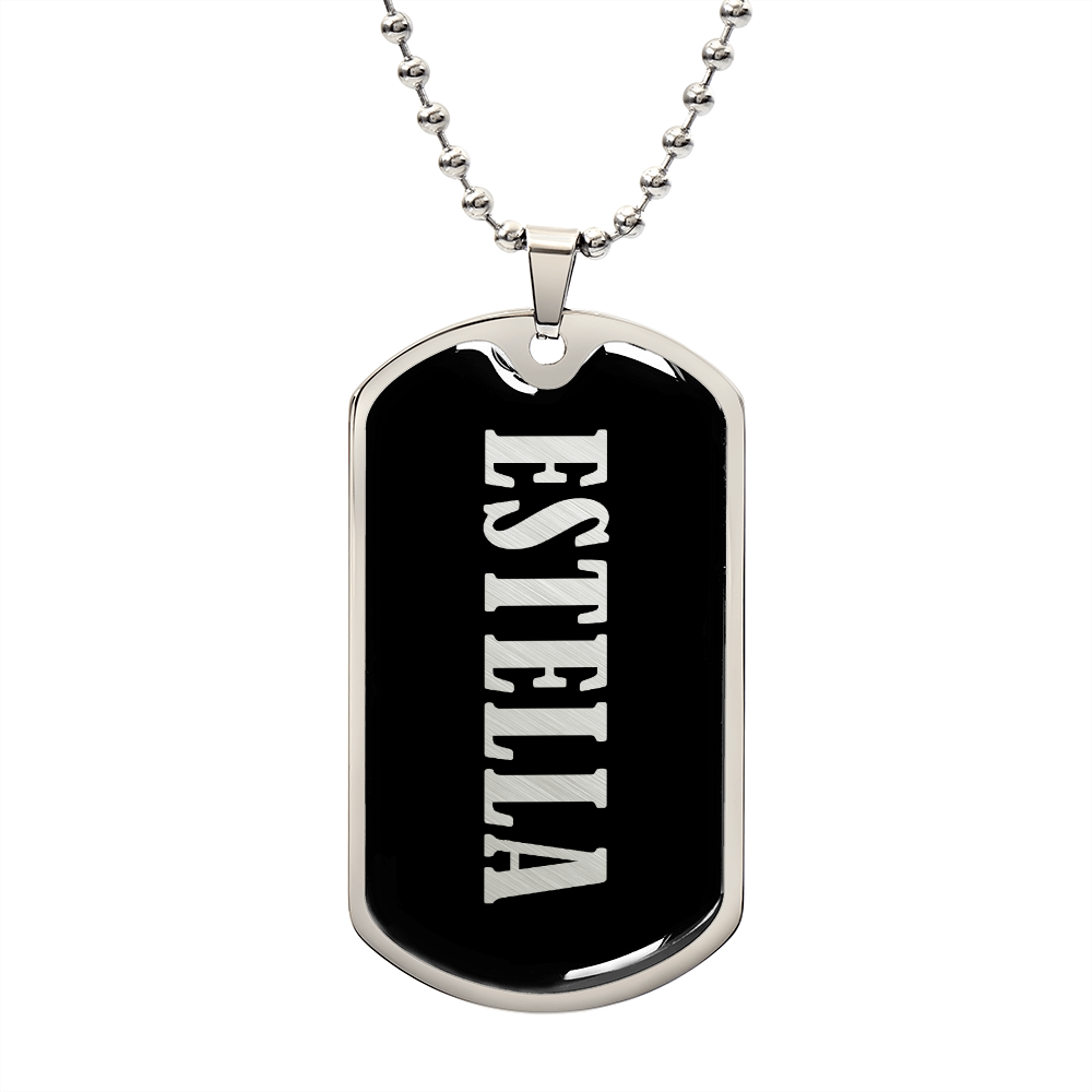 Estella v02 - Luxury Dog Tag Necklace