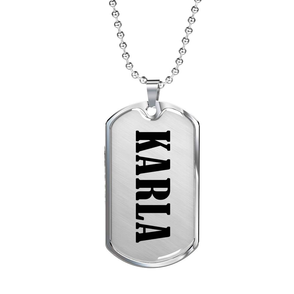 Karla v01 - Luxury Dog Tag Necklace
