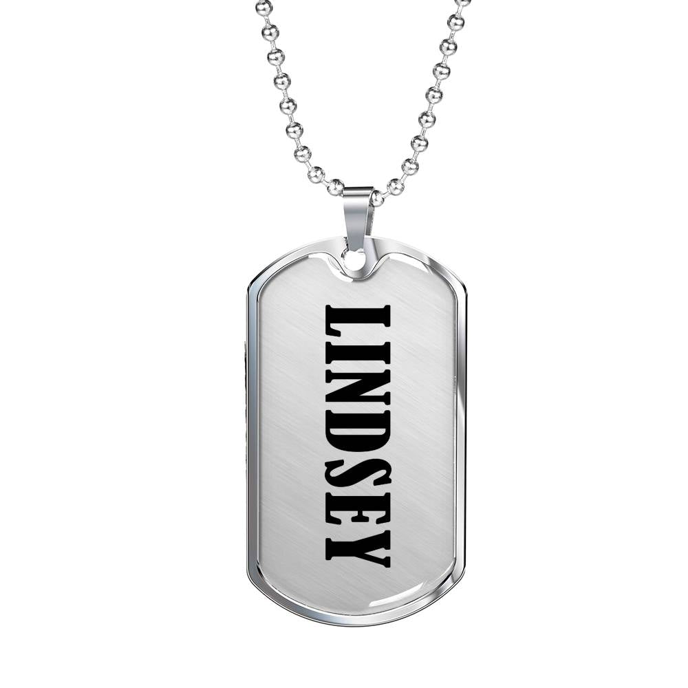 Lindsey v01 - Luxury Dog Tag Necklace