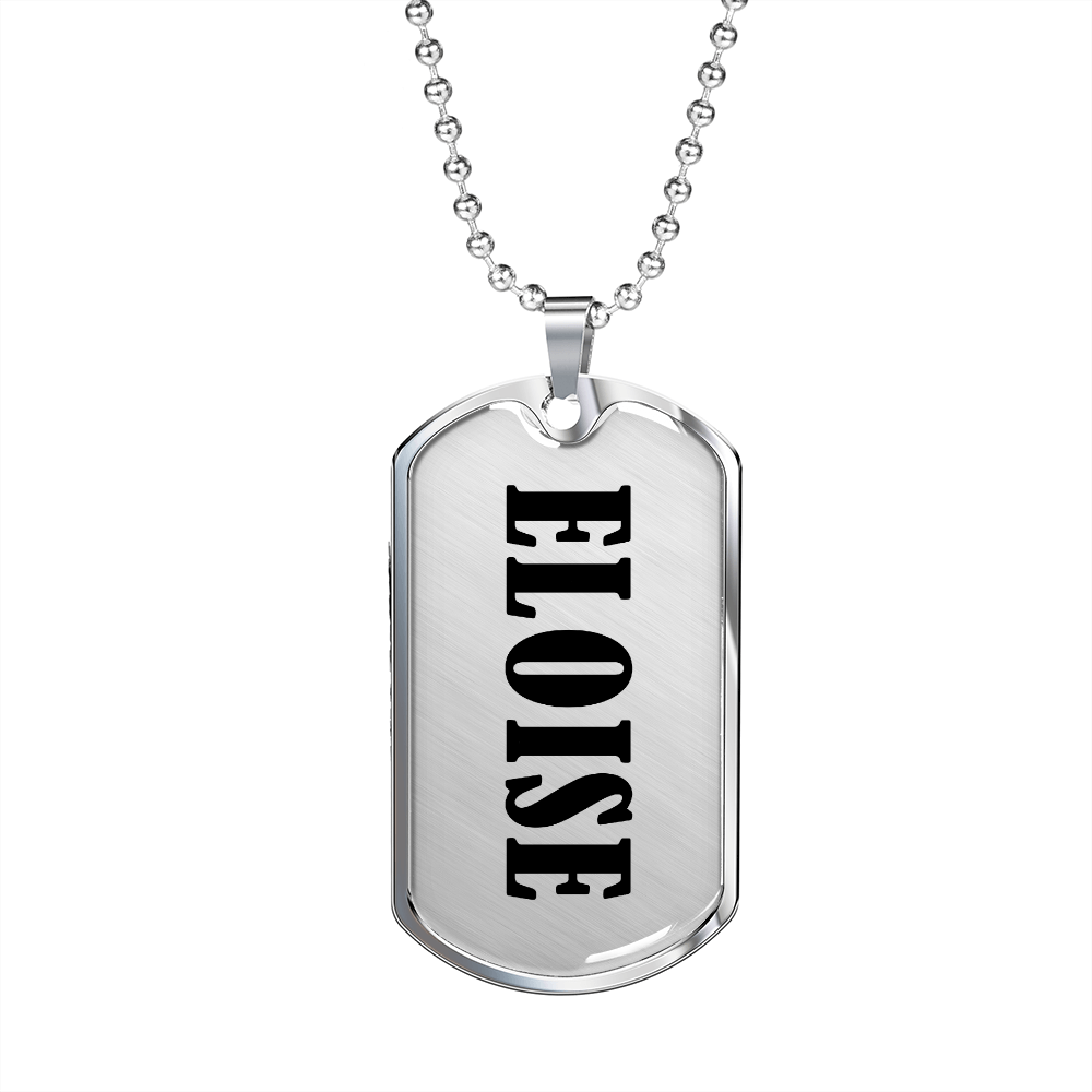 Eloise v01 - Luxury Dog Tag Necklace