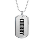 Cherry v01 - Luxury Dog Tag Necklace