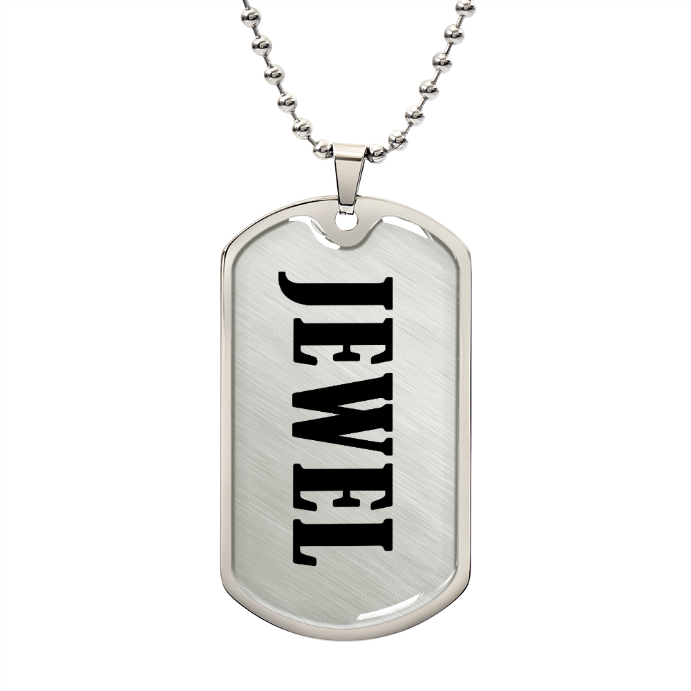 Jewel v01 - Luxury Dog Tag Necklace