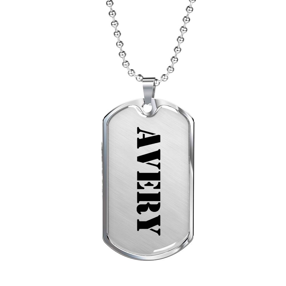 Avery - Luxury Dog Tag Necklace