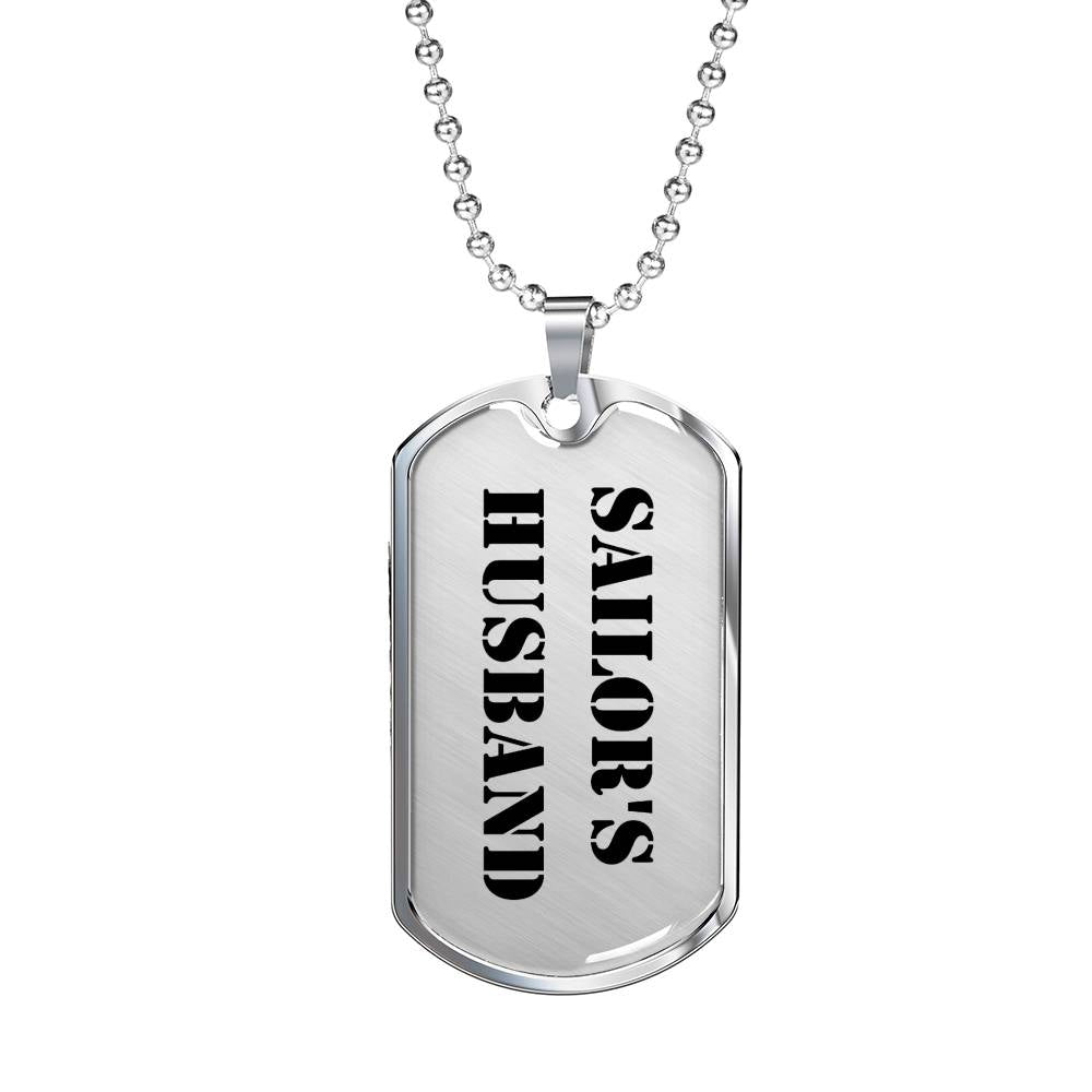 Sailor's Husband - Luxury Dog Tag Necklace