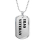 Iraq Veteran - Luxury Dog Tag Necklace