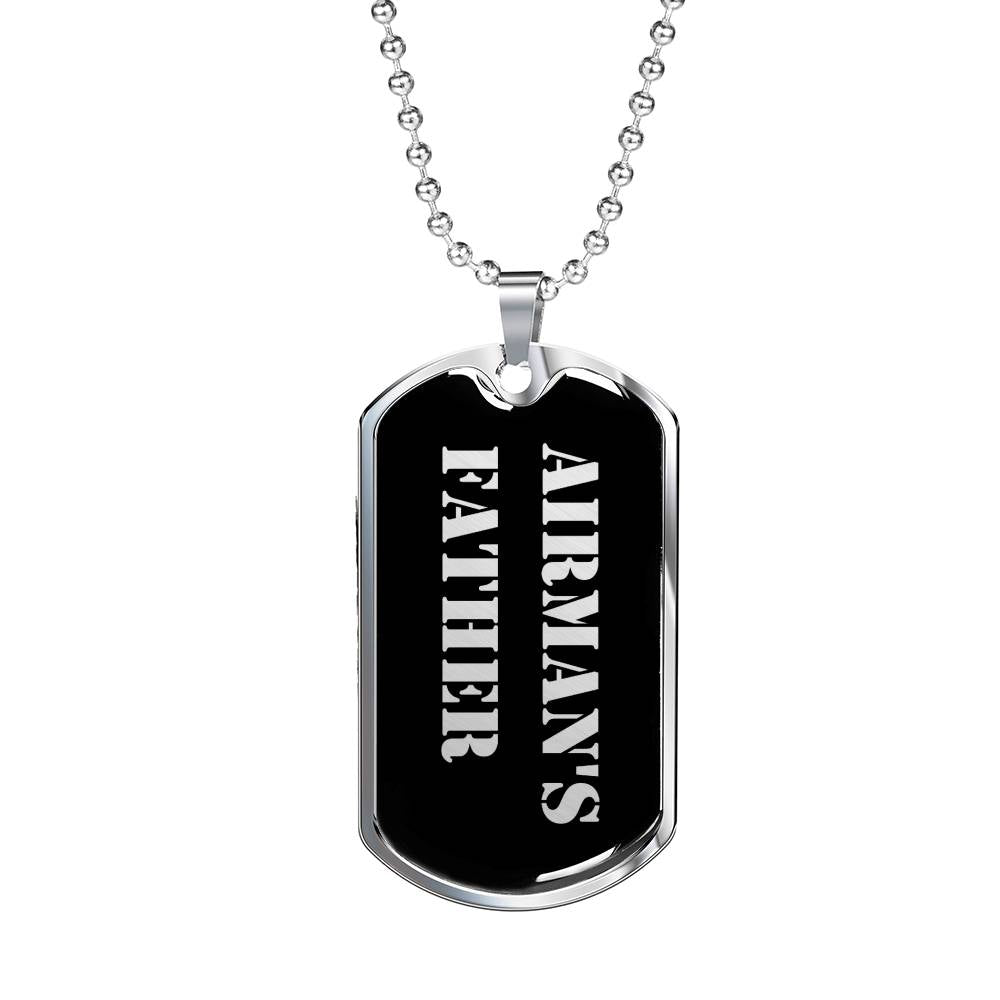 Airman's Father v2 - Luxury Dog Tag Necklace
