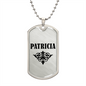 Patricia v01a - Luxury Dog Tag Necklace
