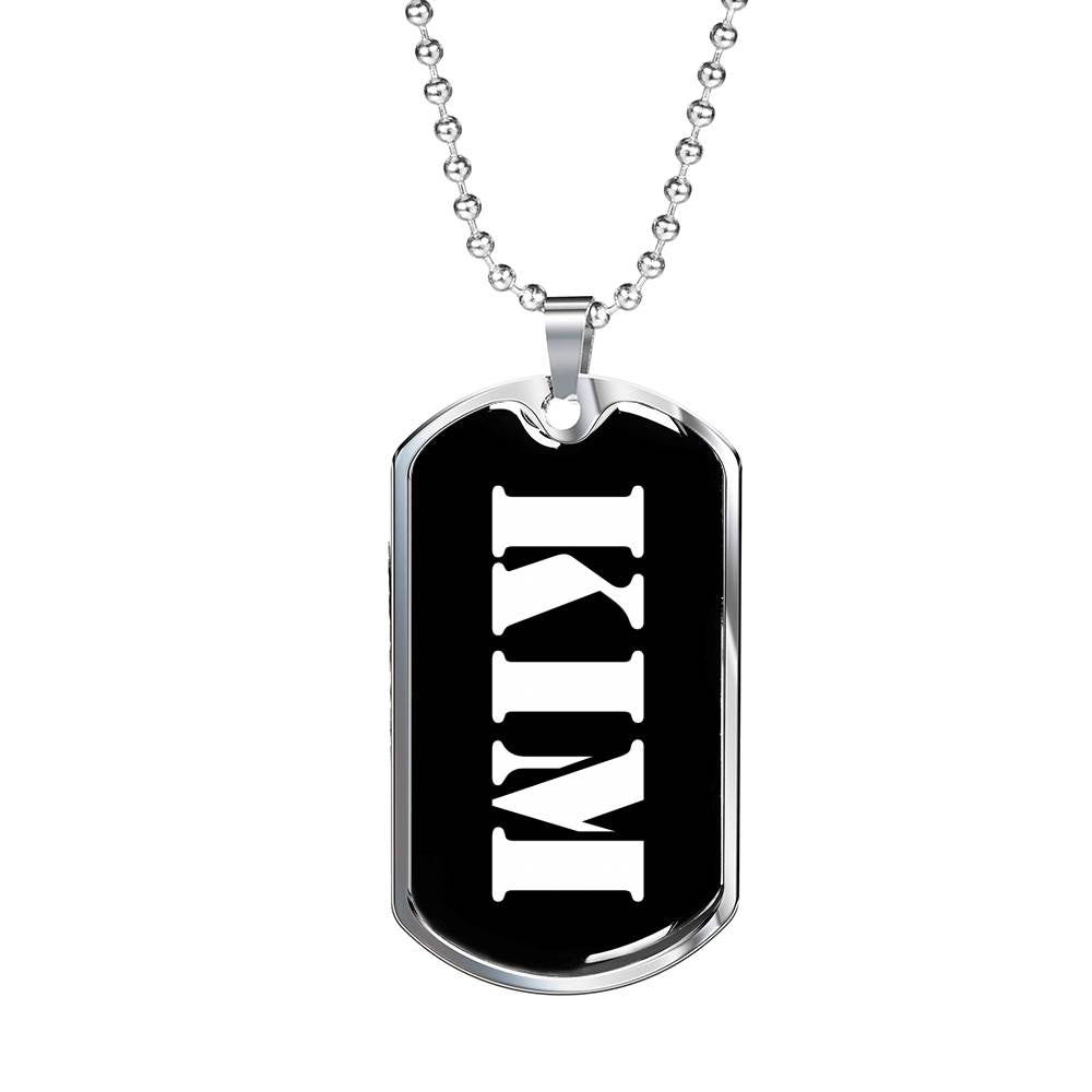 Kim v2 - Luxury Dog Tag Necklace