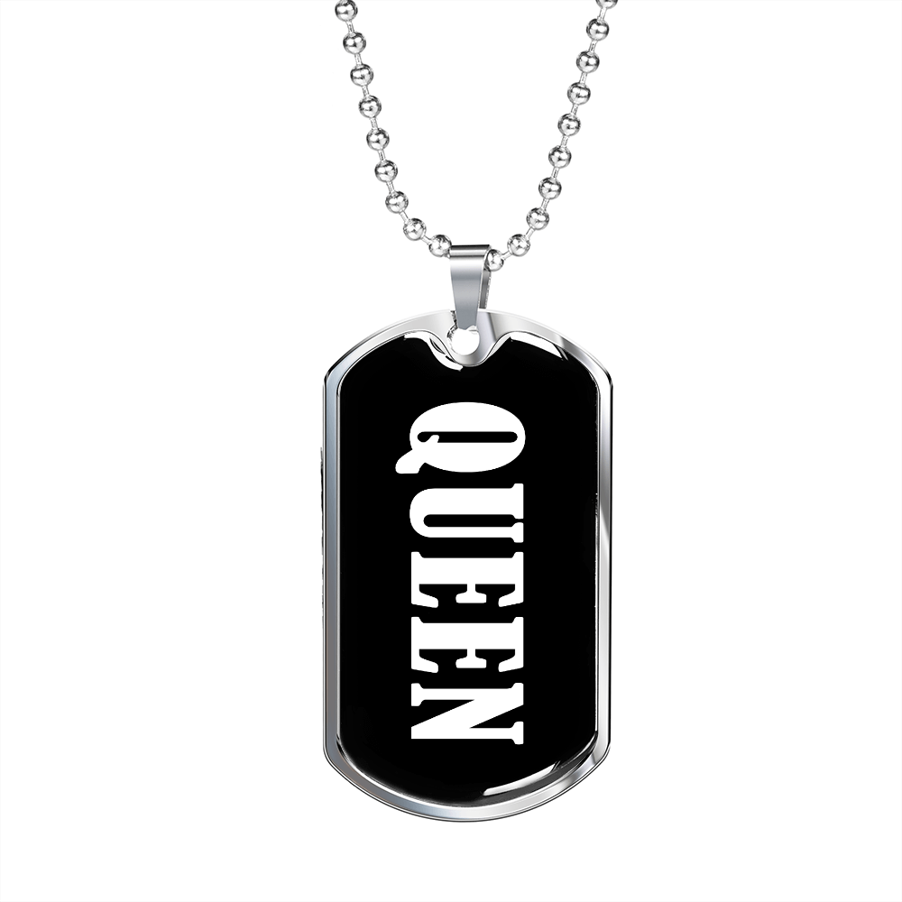 Queen v03 - Luxury Dog Tag Necklace