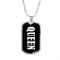 Queen v03 - Luxury Dog Tag Necklace