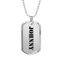 Johnny - Luxury Dog Tag Necklace