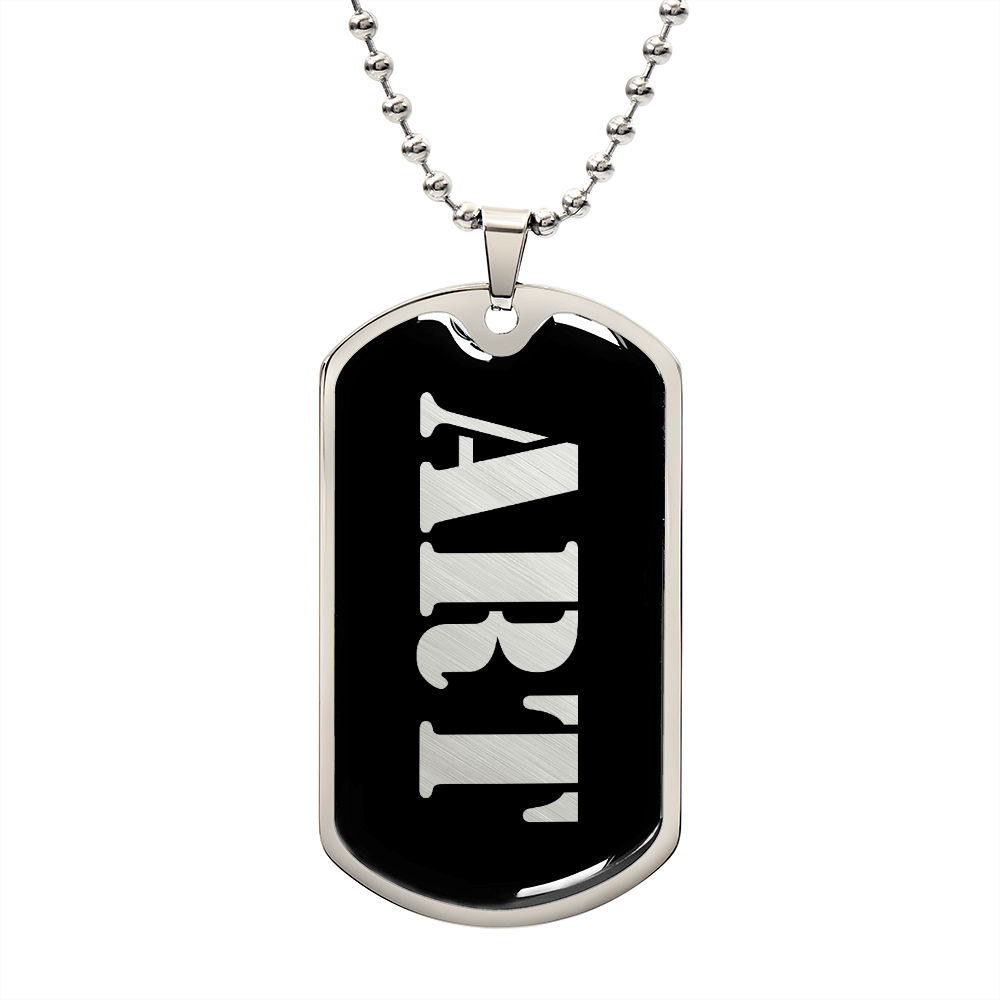 Art v2 - Luxury Dog Tag Necklace