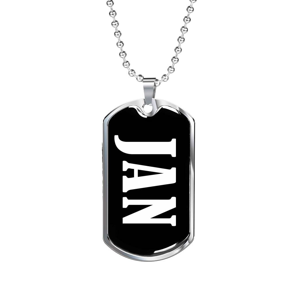 Jan v02 - Luxury Dog Tag Necklace