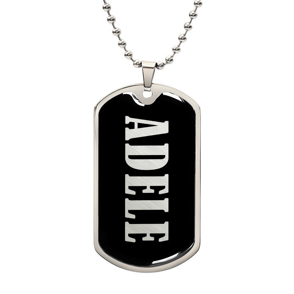 Adele v02 - Luxury Dog Tag Necklace