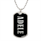 Adele v02 - Luxury Dog Tag Necklace