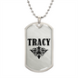 Tracy v01a - Luxury Dog Tag Necklace