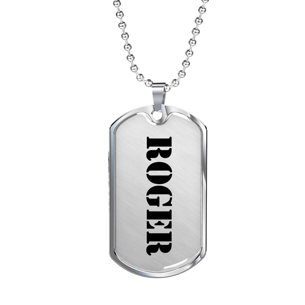 Roger - Luxury Dog Tag Necklace