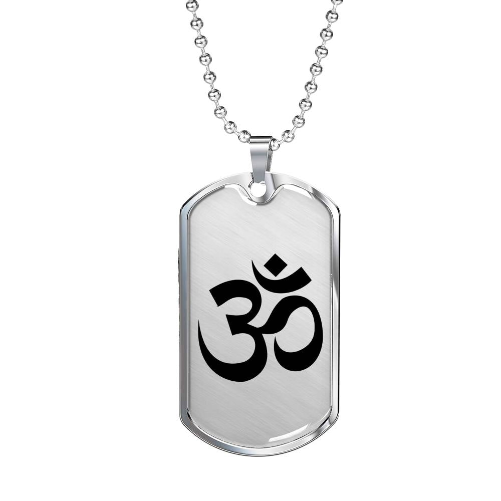 Om Symbol - Luxury Dog Tag Necklace