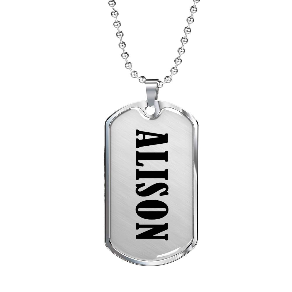 Alison v01 - Luxury Dog Tag Necklace