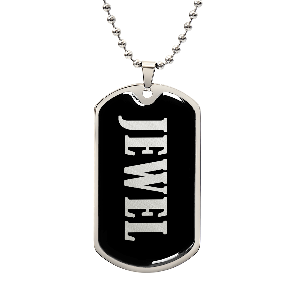 Jewel v02 - Luxury Dog Tag Necklace