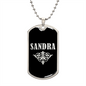 Sandra v02a - Luxury Dog Tag Necklace