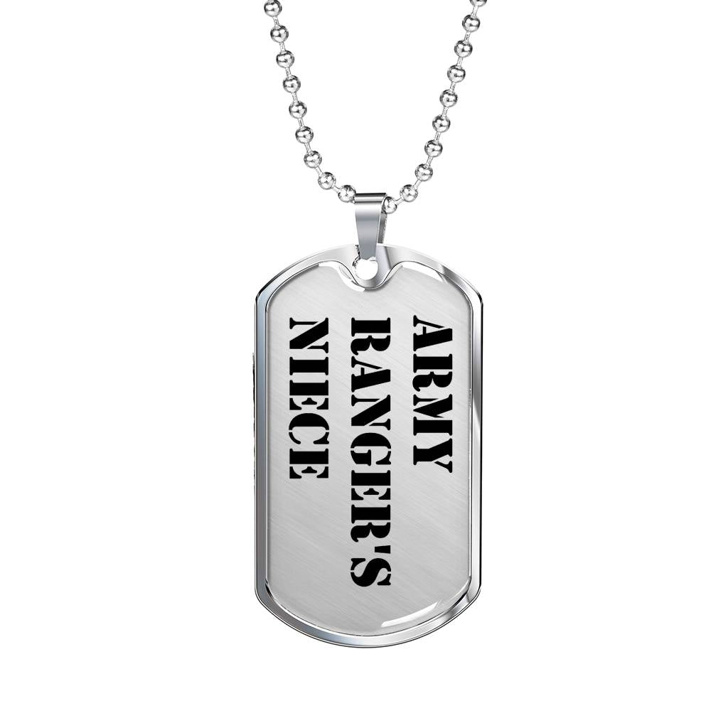 Army Ranger's Niece - Luxury Dog Tag Necklace