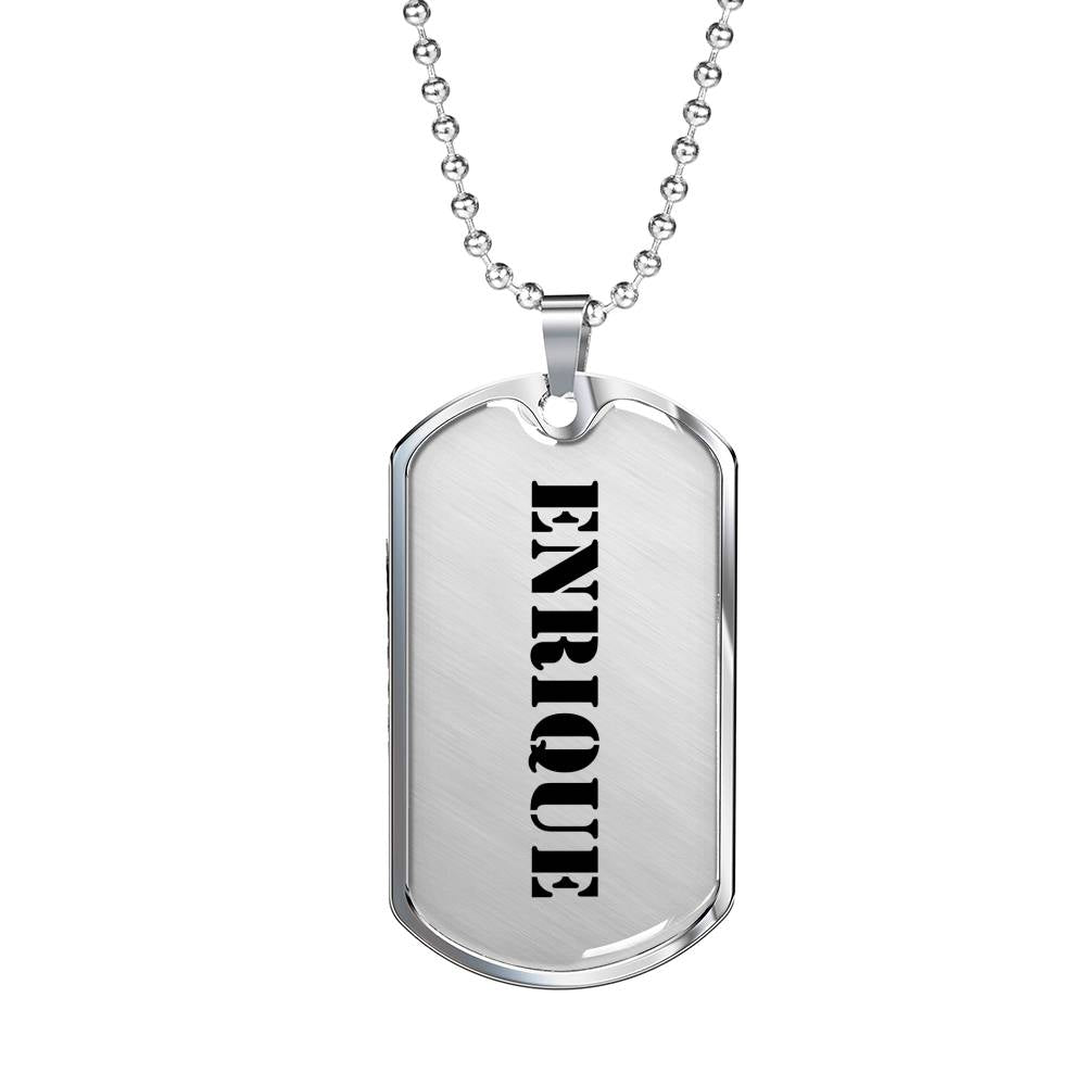 Enrique - Luxury Dog Tag Necklace