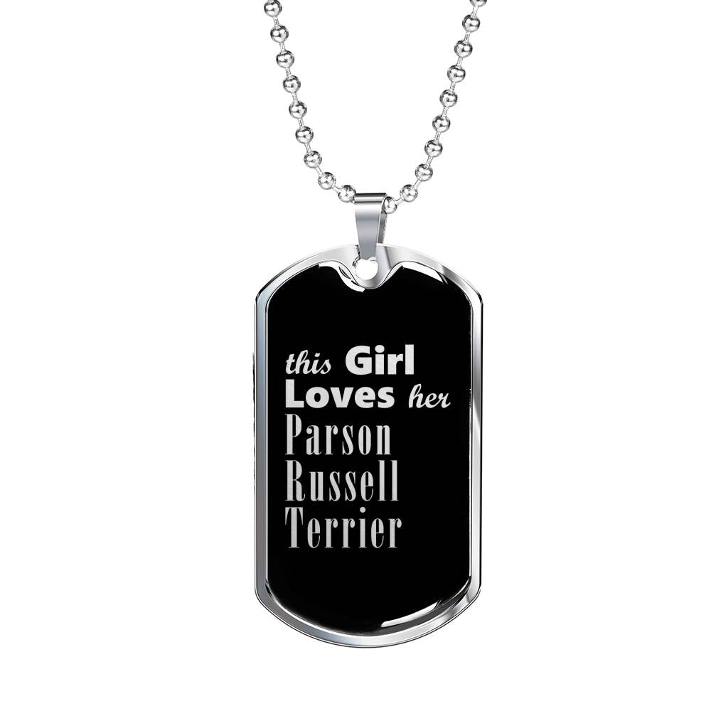 Parson Russell Terrier v2s - Luxury Dog Tag Necklace