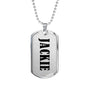 Jackie v01 - Luxury Dog Tag Necklace
