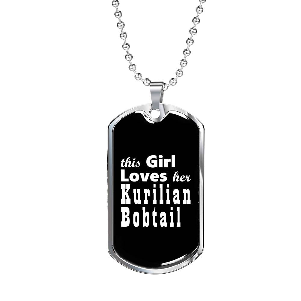 Kurilian Bobtail v2 - Luxury Dog Tag Necklace