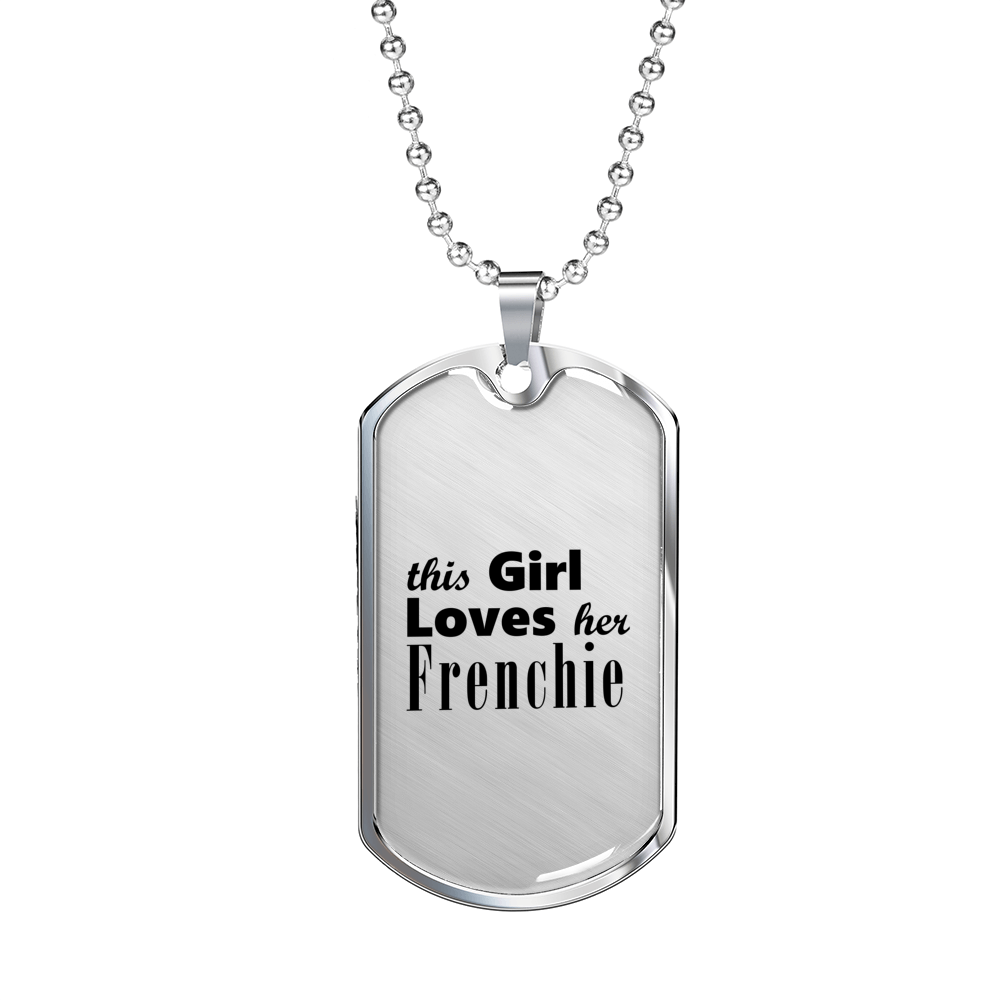 Frenchie - Luxury Dog Tag Necklace