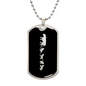 Mama Lioness With 4 Cubs v2 - Luxury Dog Tag Necklace
