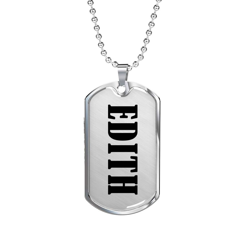 Edith v01 - Luxury Dog Tag Necklace
