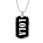 Lola v02 - Luxury Dog Tag Necklace