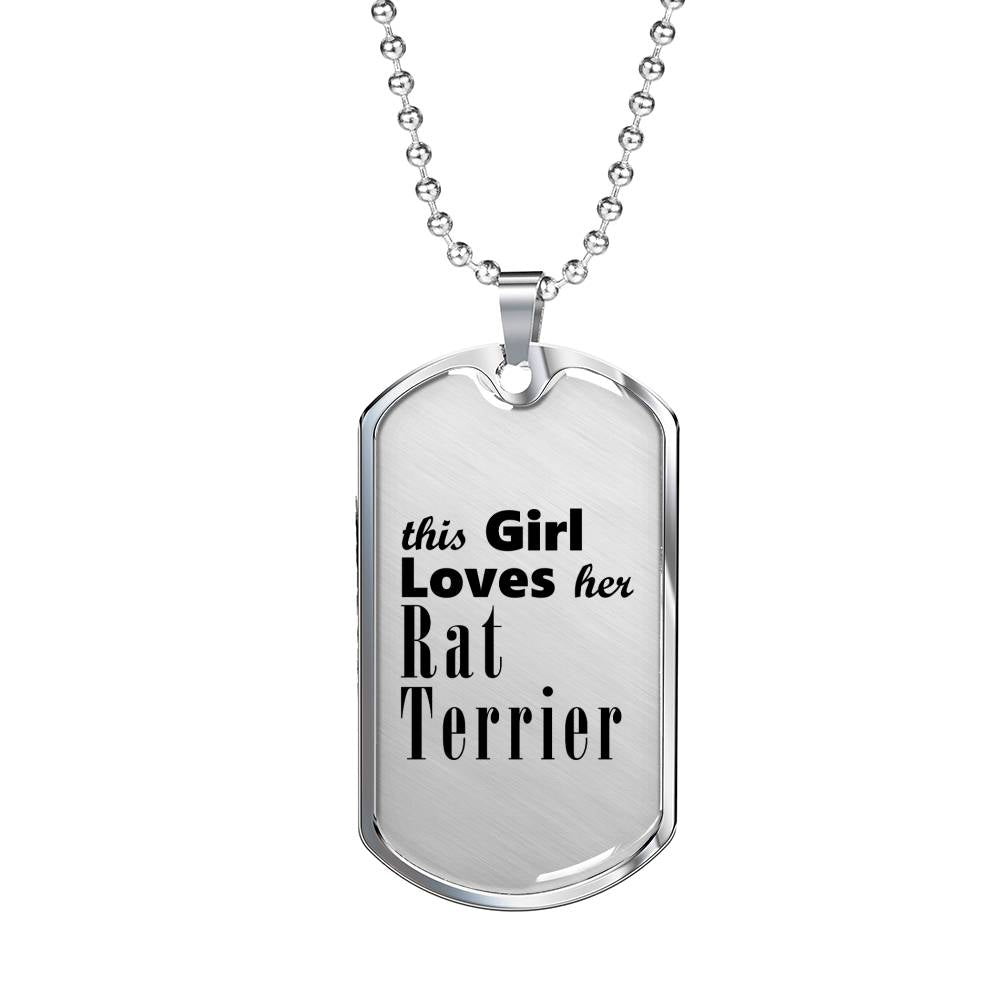 Rat Terrier - Luxury Dog Tag Necklace