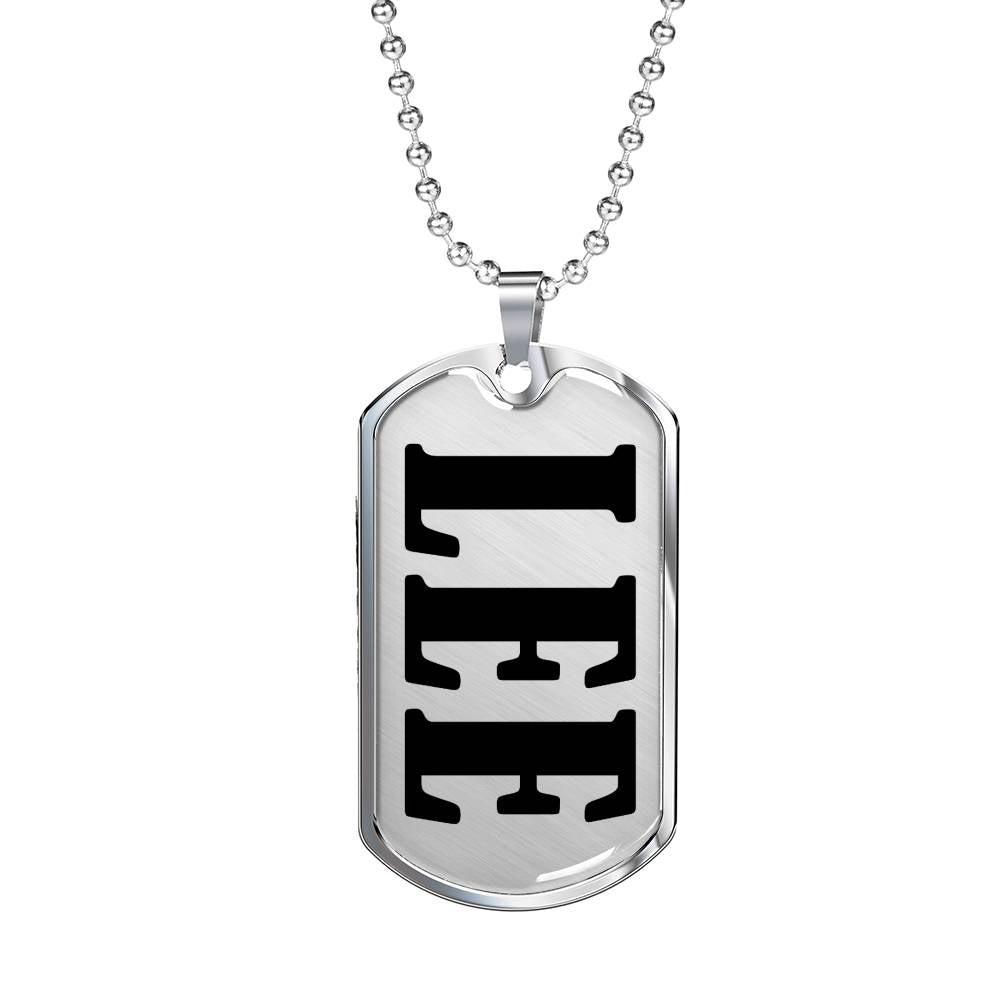 Lee v01 - Luxury Dog Tag Necklace
