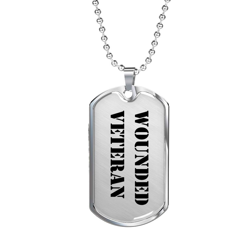 Wounded Veteran - Luxury Dog Tag Necklace