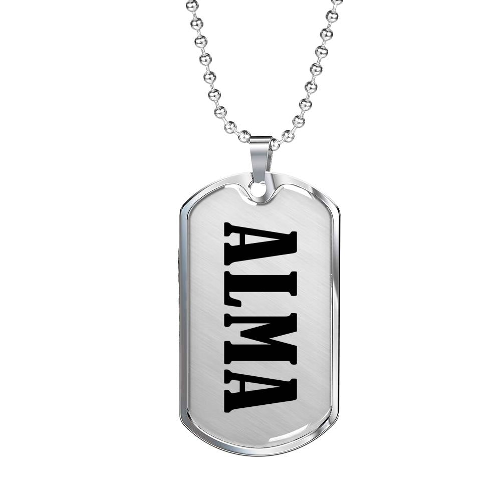 Alma v01 - Luxury Dog Tag Necklace