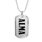 Alma v01 - Luxury Dog Tag Necklace