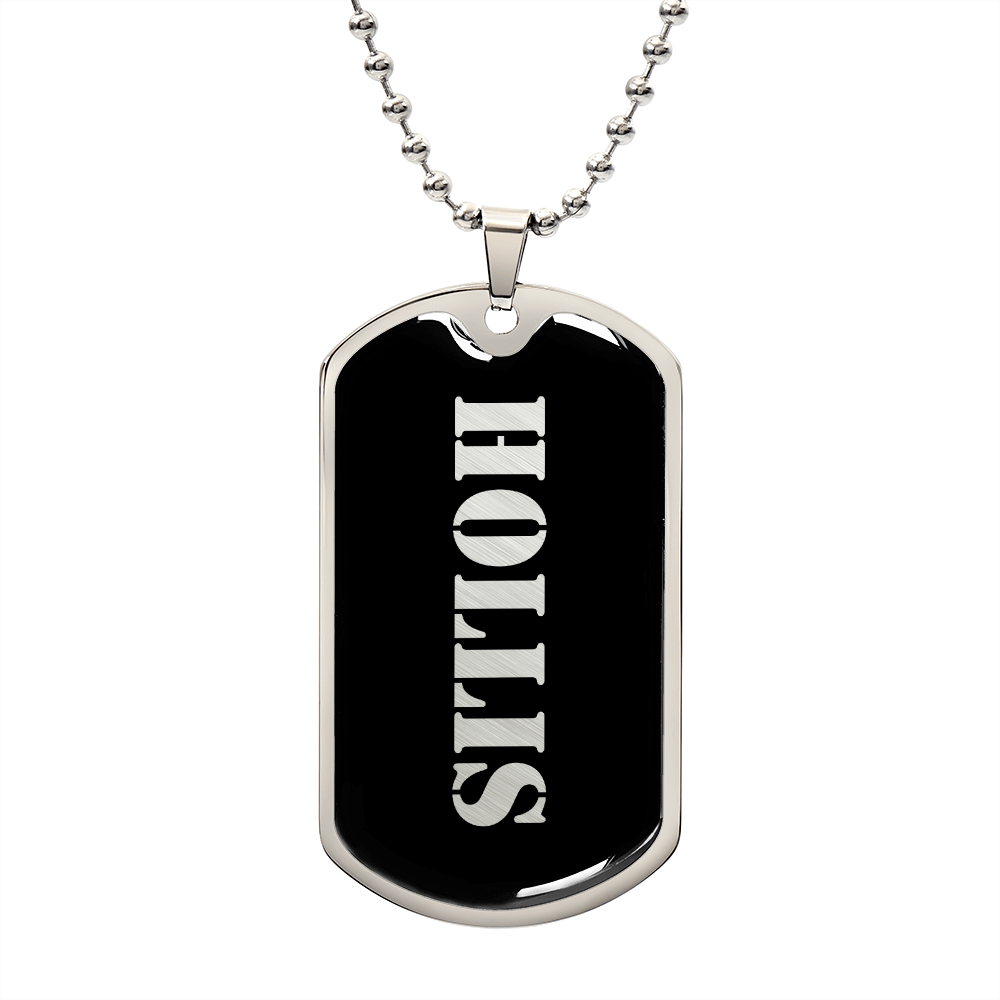 Hollis v2 - Luxury Dog Tag Necklace