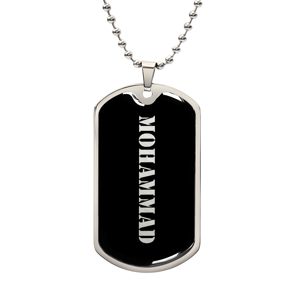Mohammad v2 - Luxury Dog Tag Necklace