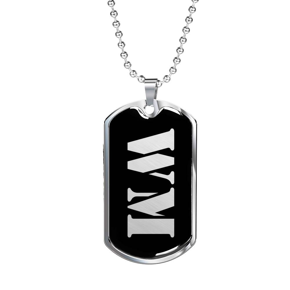 Wm v3 - Luxury Dog Tag Necklace