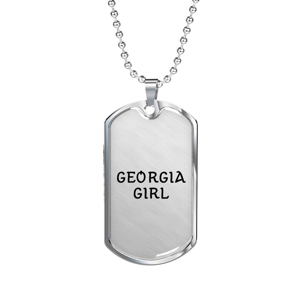 Georgia Girl - Luxury Dog Tag Necklace