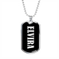 Elvira v03 - Luxury Dog Tag Necklace