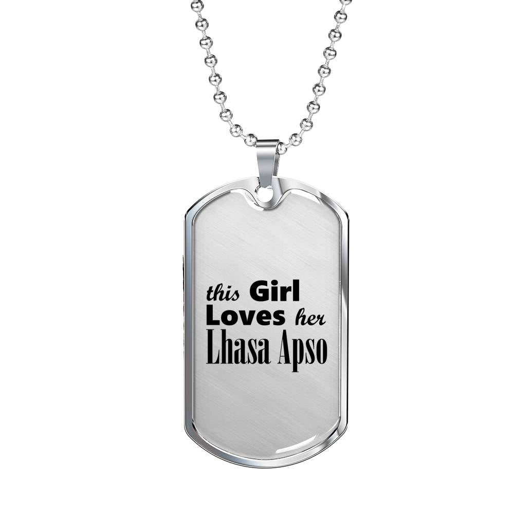 Lhasa Apso - Luxury Dog Tag Necklace