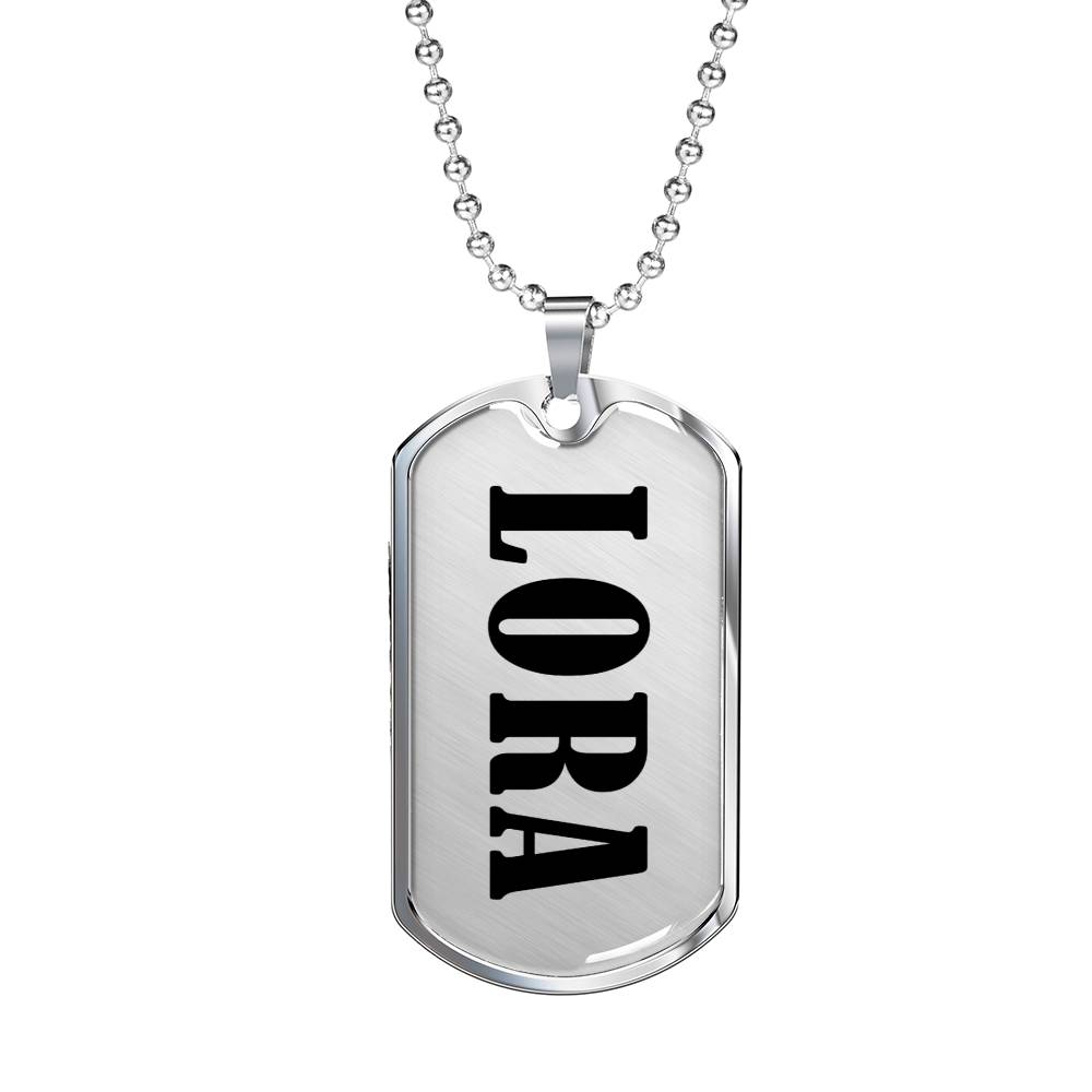Lora v01 - Luxury Dog Tag Necklace