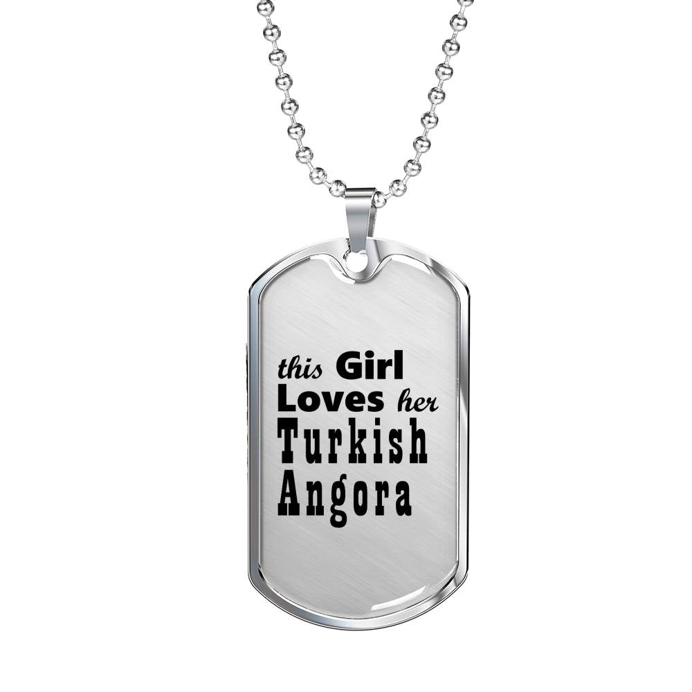 Turkish Angora - Luxury Dog Tag Necklace