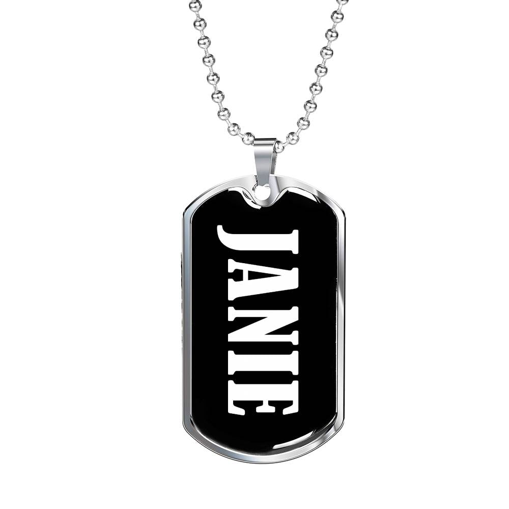 Janie v02 - Luxury Dog Tag Necklace