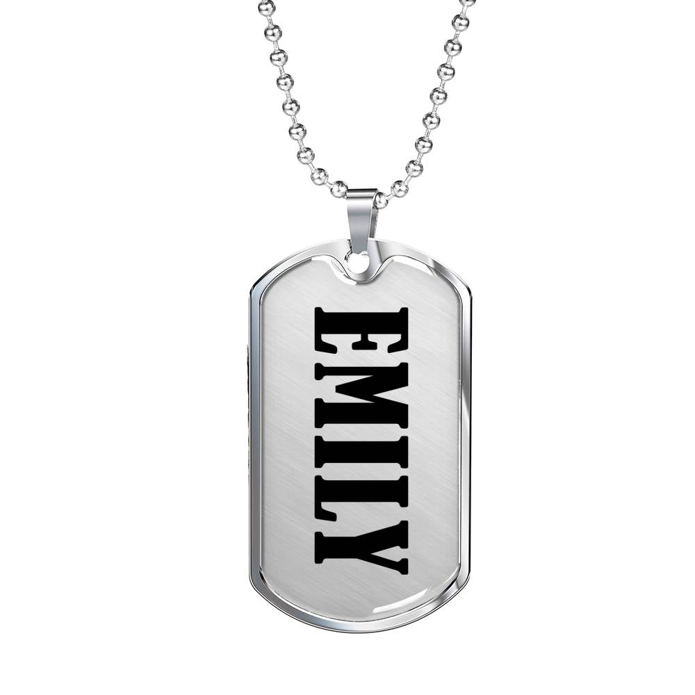 Emily v01 - Luxury Dog Tag Necklace
